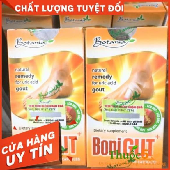 BoniGut viên uống hỗ trợ điều trị bệnh gút - Hộp 1 lọ 60 viên