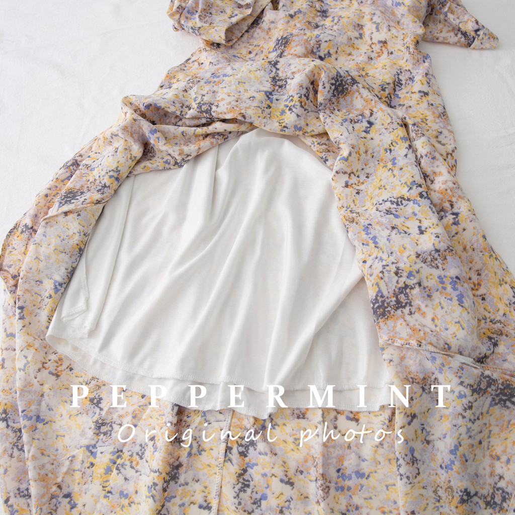 Đầm Voan Hoa Phong Cách Retro Thanh Lịch Cho Nữ 42883