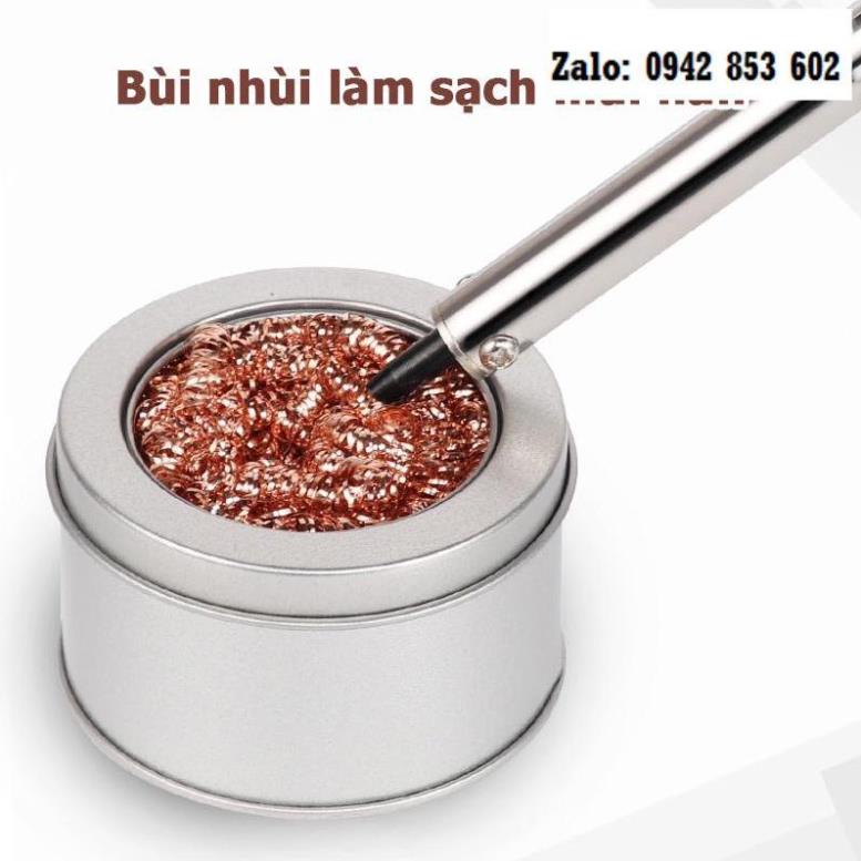 Bùi nhùi đồng làm sạch mũi hàn chuyên dụng _ kèm hộp đựng