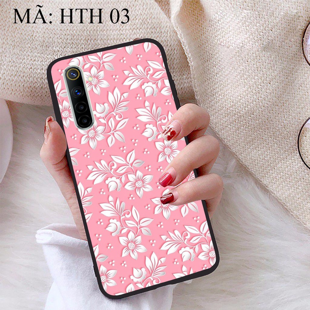 Ốp lưng Realme 6 viền dẻo TPU BST Hoạ Tiết Hoa