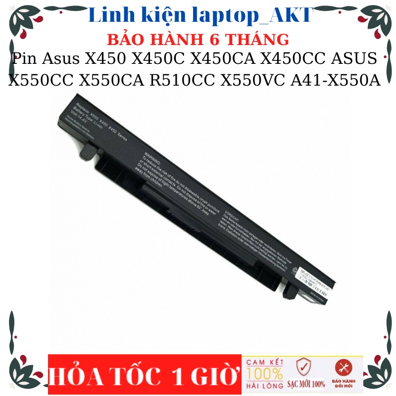 Pin laptop Asus X450 X450C X450CA X450CC ASUS X550CC X550CA R510CC X550VC A41-X550A