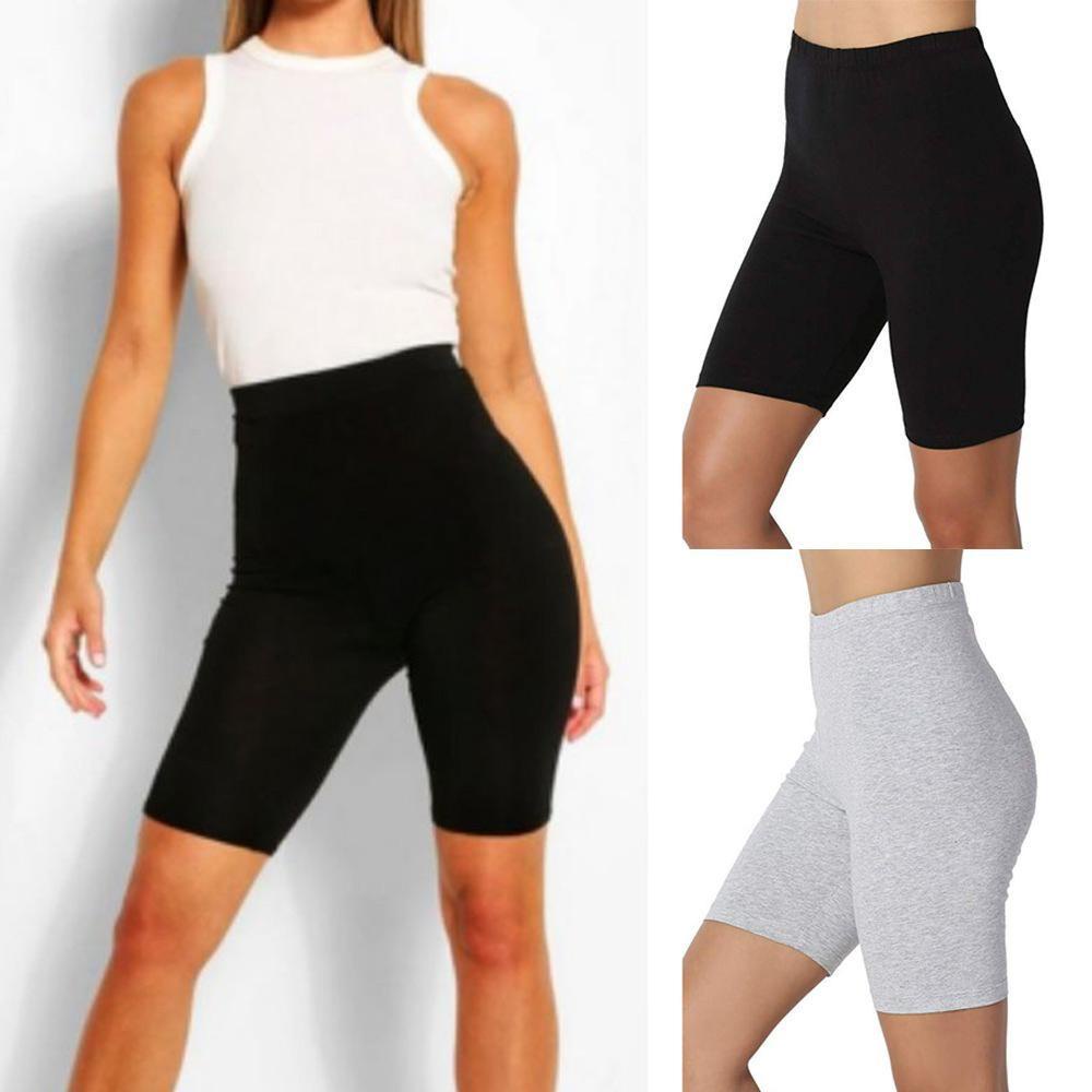 MYRONGVN Quần ngắn đi xe đạp Lưng Cao Năng Động Thời Trang Cho Nữ