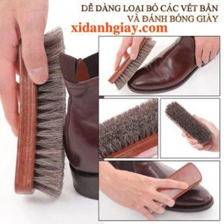 Bàn Chải Lông Ngựa Vệ Sinh Đồ Da Cao Cấp