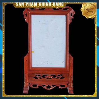 Khung ảnh thờ gỗ hương - Khung ảnh thờ đơn hoa là tây