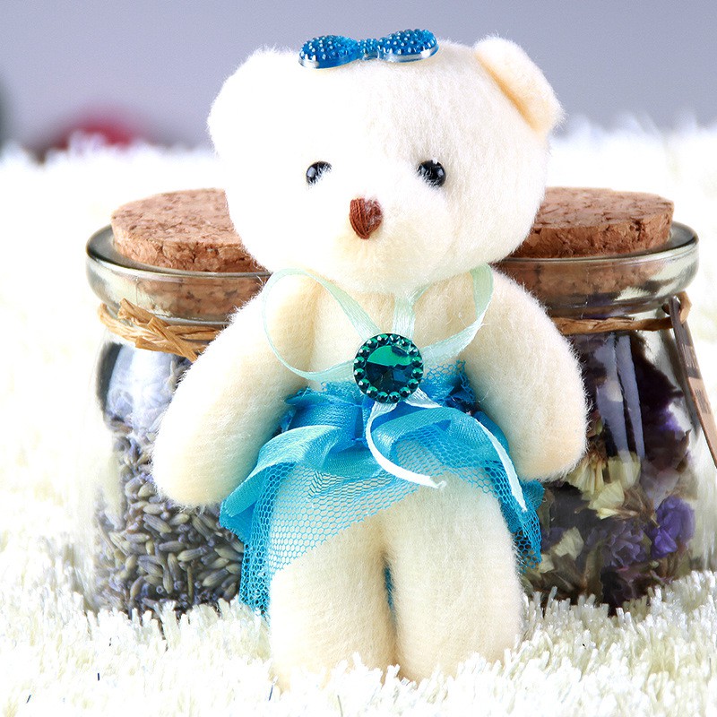 10X Gấu bông mini dễ thương cho tiệc cưới