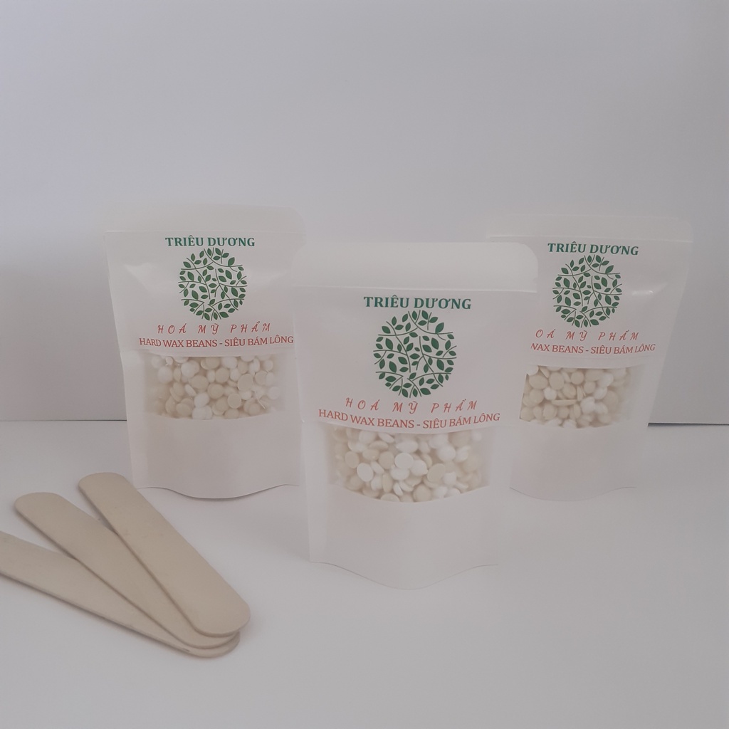Sáp wax cao cấp siêu bám lông bịch nhỏ 50gr Triêu Dương (Tặng kèm que lấy sáp + 1 viên nén mặt nạ giấy)