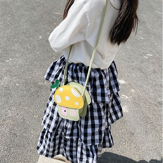 Túi Đeo Vai Hình Cây Nấm Dễ Thương Cho Bé Gái