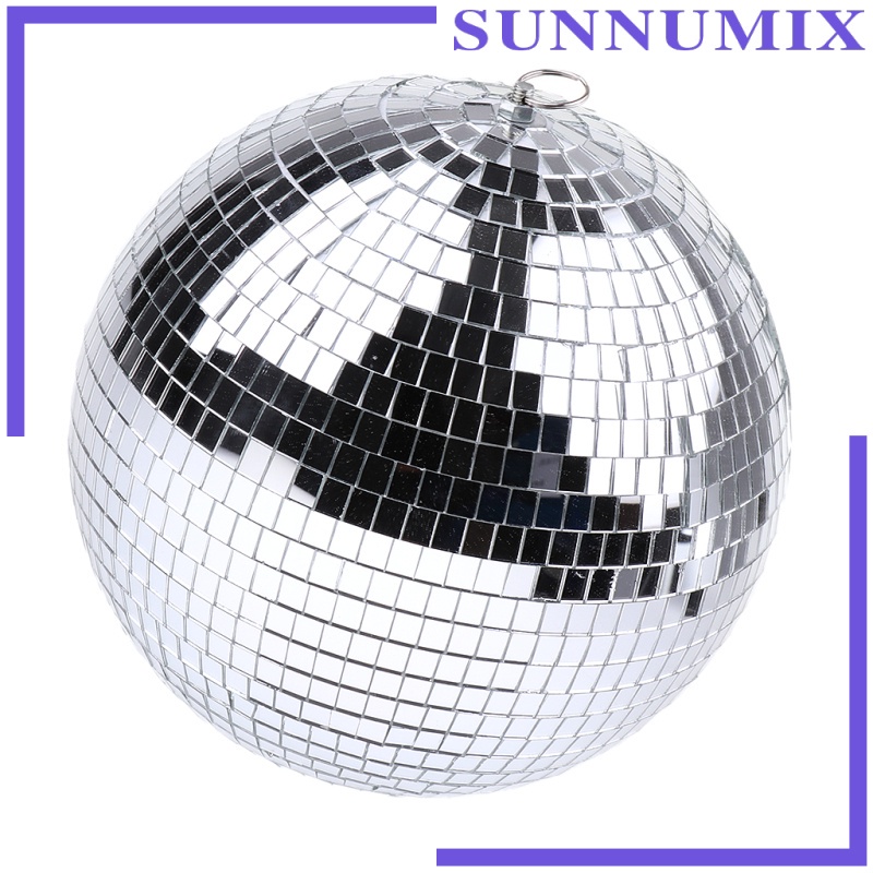 Đèn disco trang trí hình quả cầu tráng gương 15cm