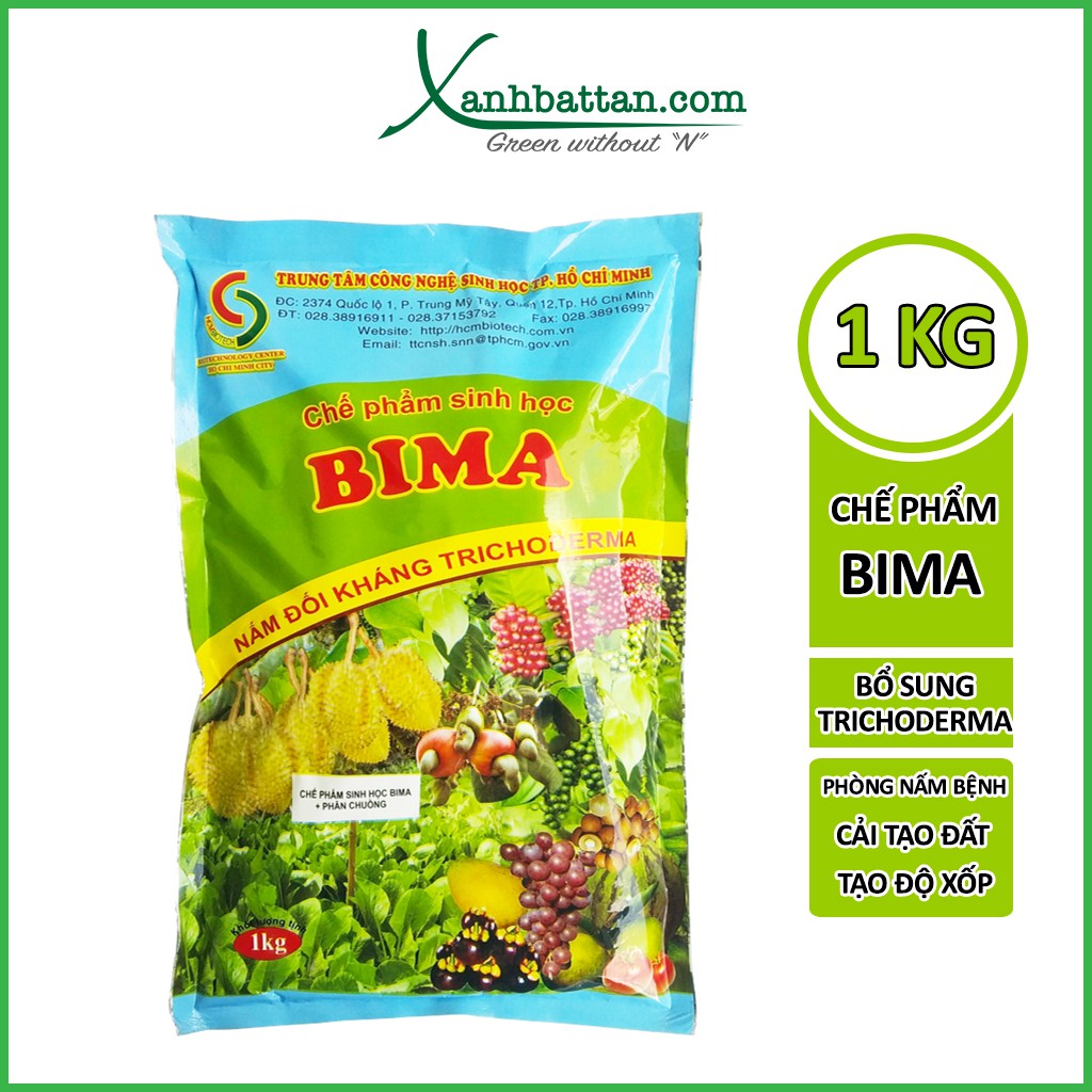 Chế phẩm sinh học TRICHODERMA BIMA 1 Kg