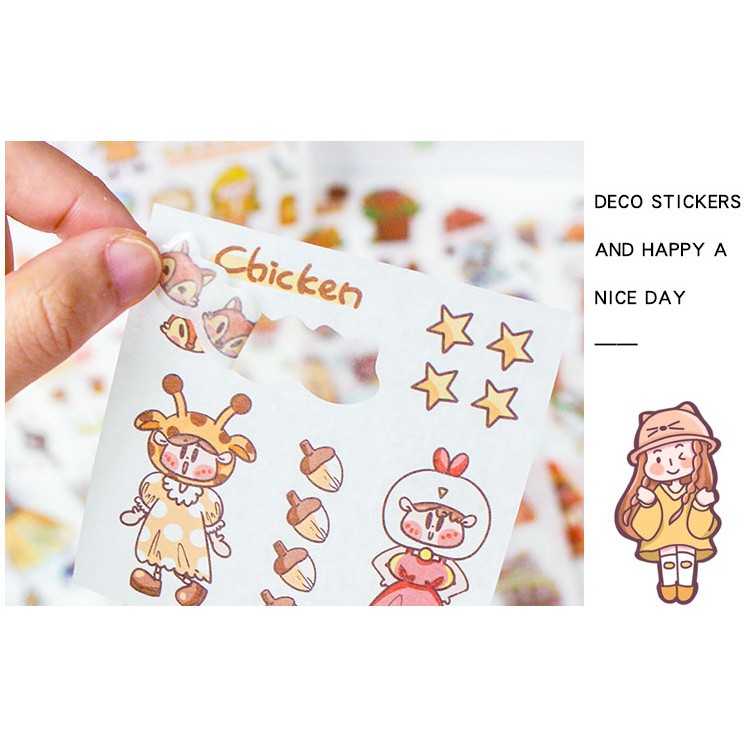 1k STICKER HOẠT HÌNH 8*8