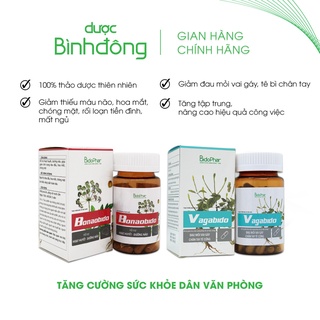 Combo Tăng Cường Sức Khỏe Dân Văn Phòng Dược Bình Đông – Dưỡng não, đau mỏi vai gáy, đau đầu, kém tập trung hộp 80 viên