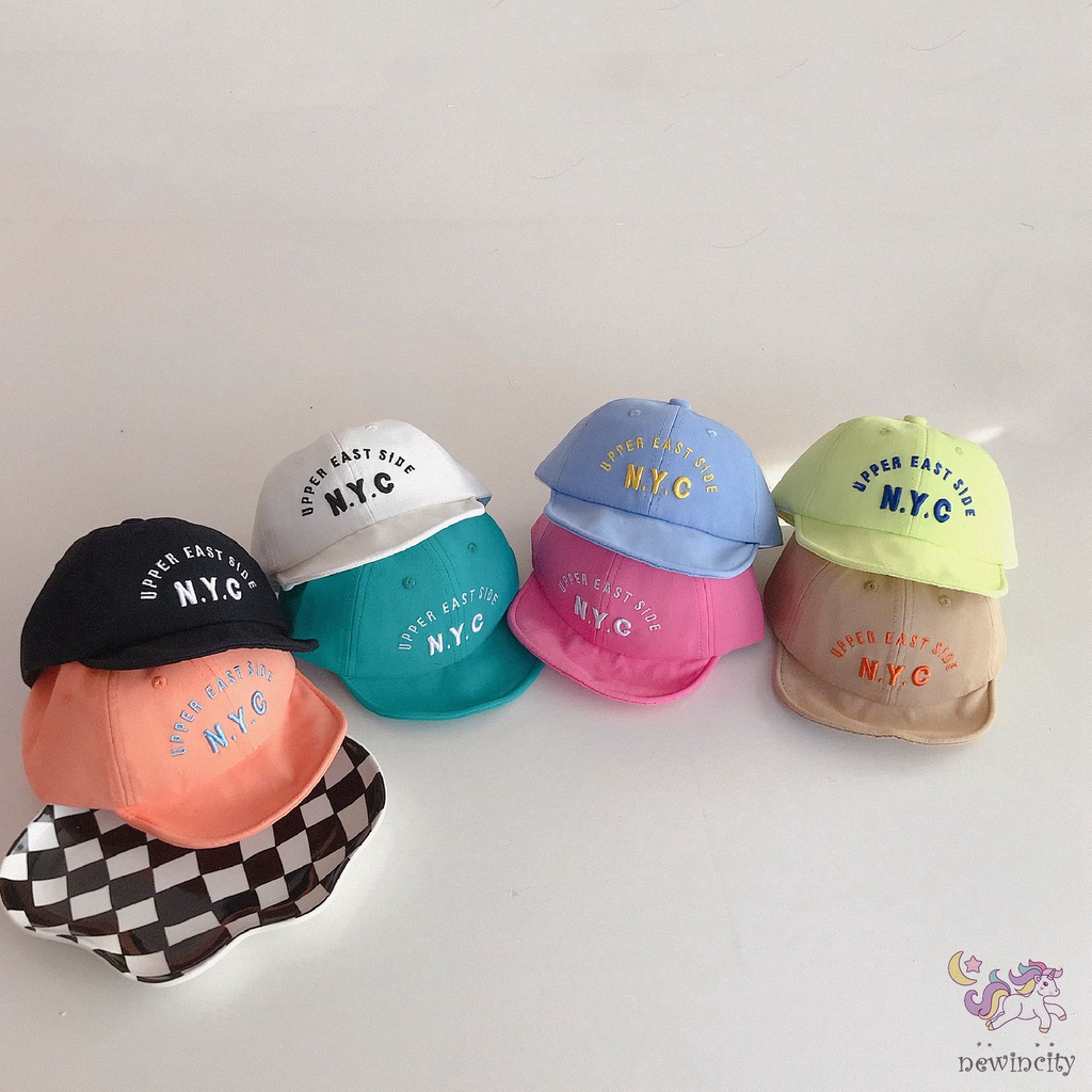 Mũ Lưỡi Trai Thêu Chữ Cái Đơn Giản Phong Cách Hàn Quốc Cho Bé