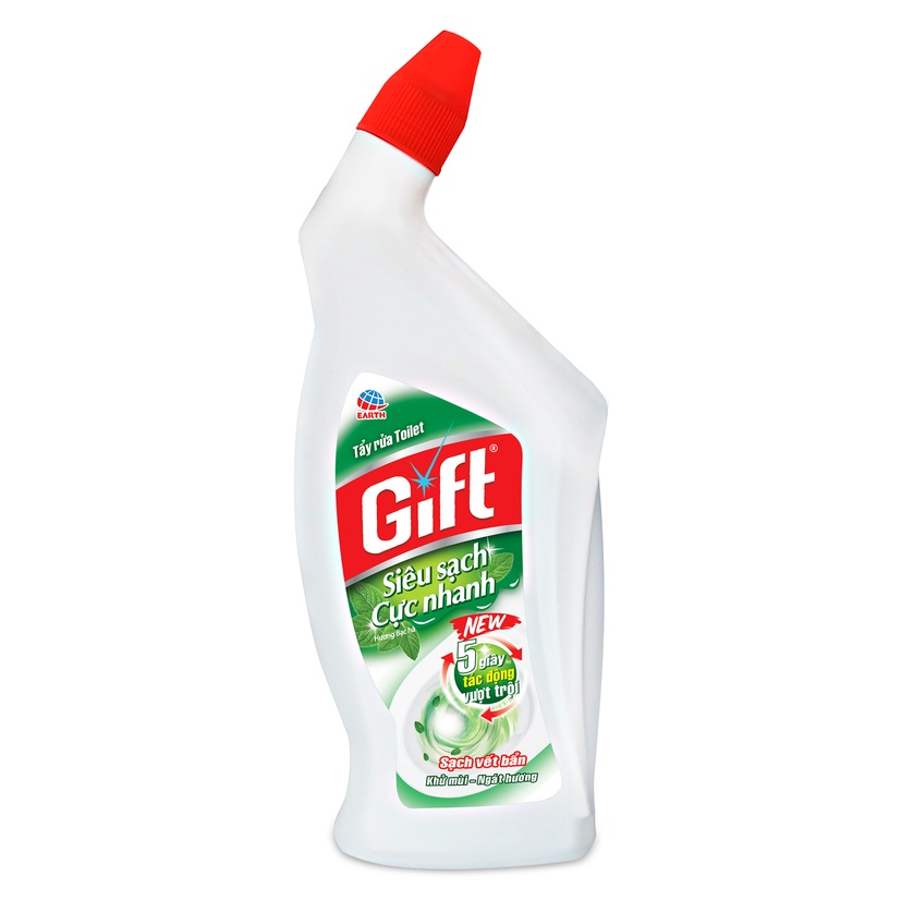 Tẩy toilet/bồn cầu Gift MỚI 2024 can 3kg8 Bạc Hà siêu tiết kiệm tẩy rửa siêu sạch nhà tắm toilet bồn cầu thơm mát