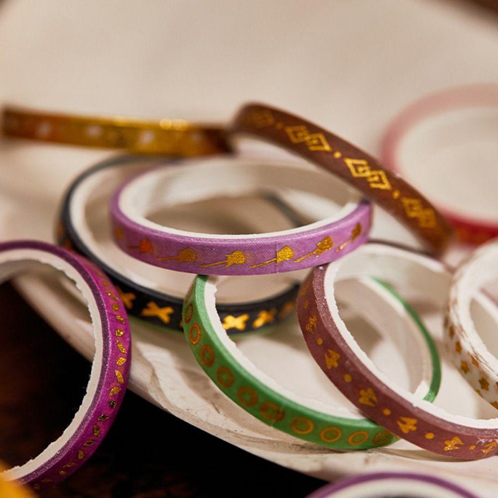 CHOOKEY Bộ 20 Cuộn Băng Keo Washi Chất Lượng Cao Dùng Trang Trí Sổ Tay DIY