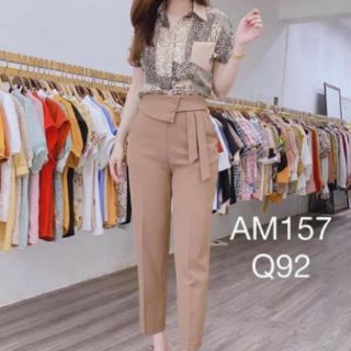 Quần baggy cạp lệch 3 khuy♥️FREESHIP♥️