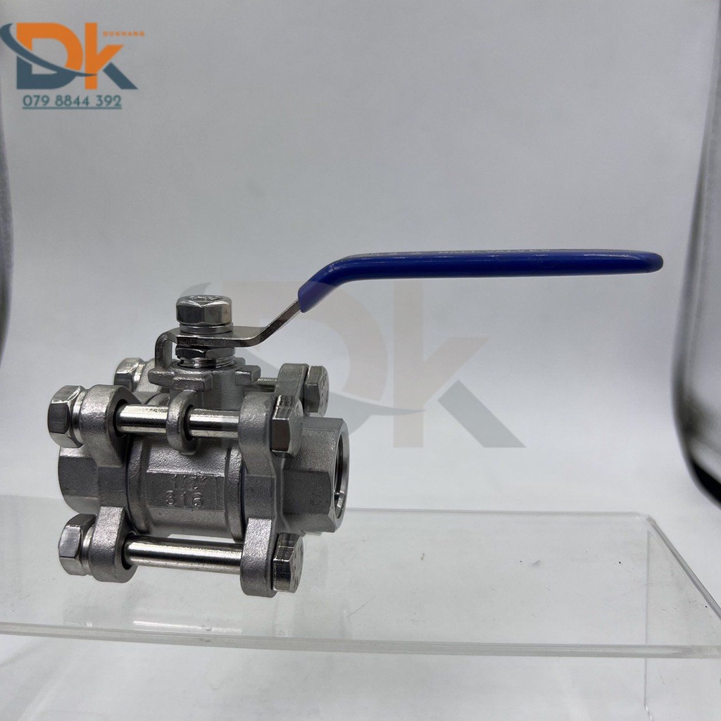 Van bi inox 3 thân gạt tay
