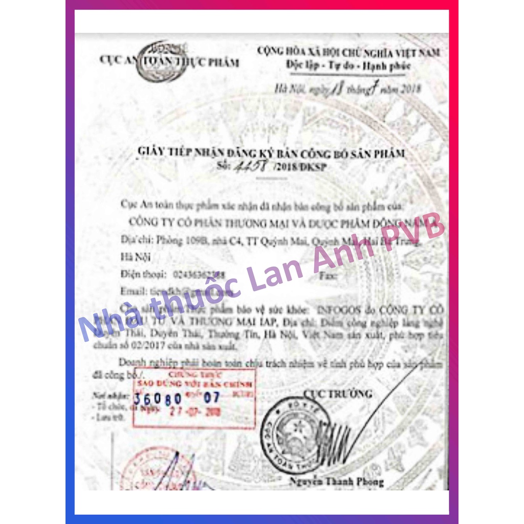 INFOGOS - Chất xơ hòa tan dành cho người táo bón.