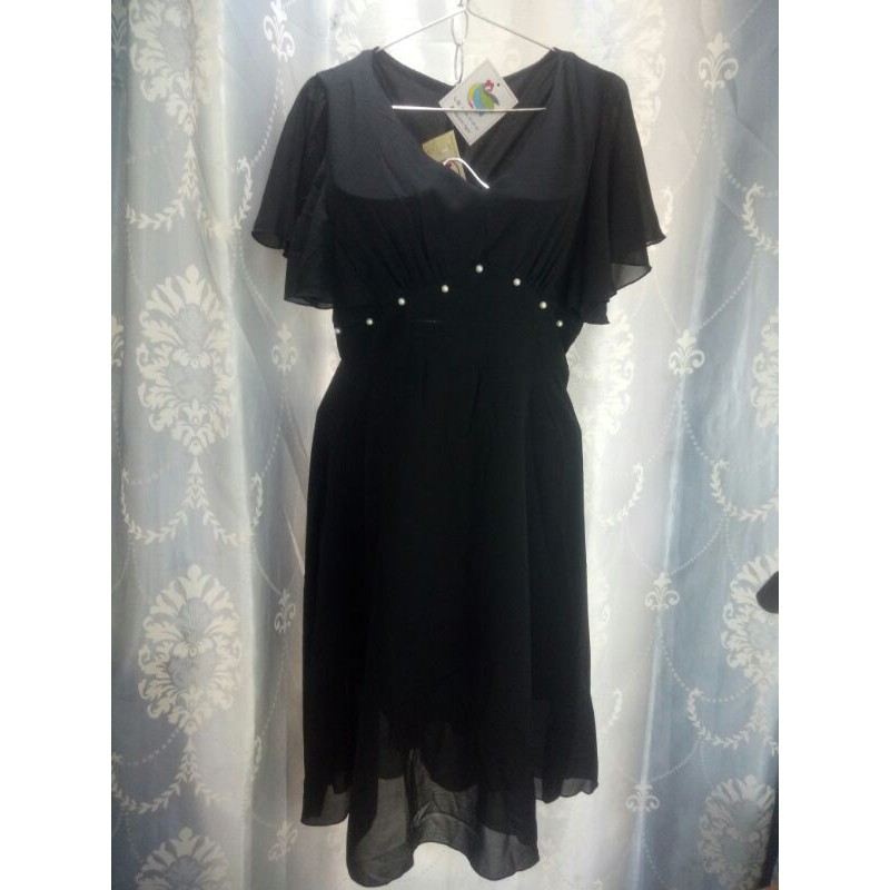 Đầm đen tay cánh tiên đính ngọc💕video + ảnh thật 💕 | BigBuy360 - bigbuy360.vn