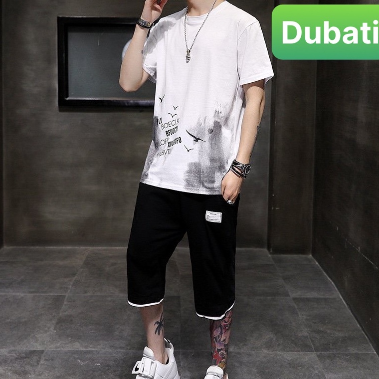 BỘ THỂ THAO NAM BẦY LOANG CHIM, ĐỒ BỘ QUẦN ÁO MÙA HÈ CỘC TAY VẢI SÀNH ĐIỆU NEW- DUBATI FASHION