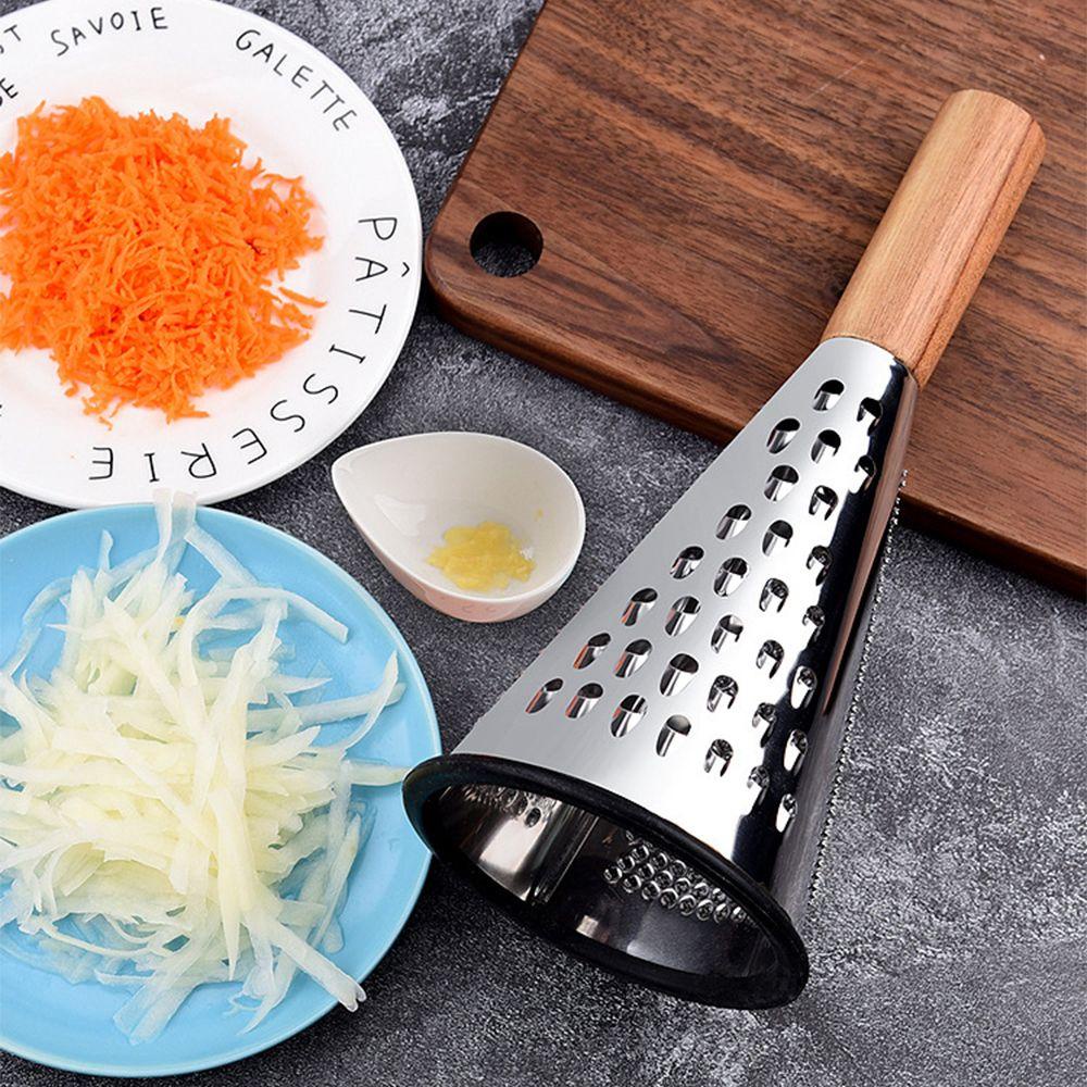 1 Dụng Cụ Bào Rau Củ Đa Năng Bằng Thép Không Gỉ Tay Cầm Gỗ