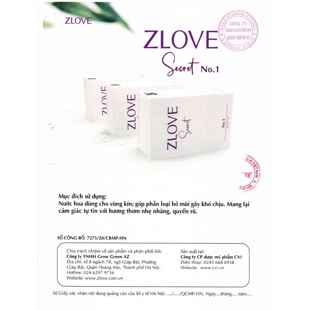 [ĐẮT NHẤT] Nước hoa Zlove Secret, hương 3 tầng, hương thơm quyến rũ, chồng yêu mỗi ngày | BigBuy360 - bigbuy360.vn