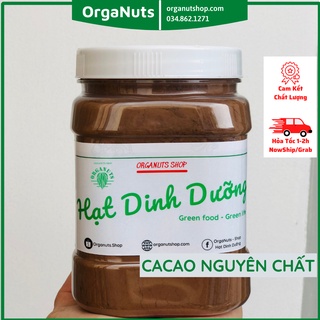 500g Bột Cacao Nguyên Chất Đắk Lắk Hòa Tan thơm ngon đậm vị - Chuẩn Tây Nguyên hỗ trợ giảm cân by Organuts