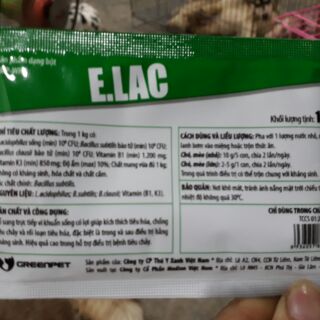 Men tiêu hóa E.LAC 10g