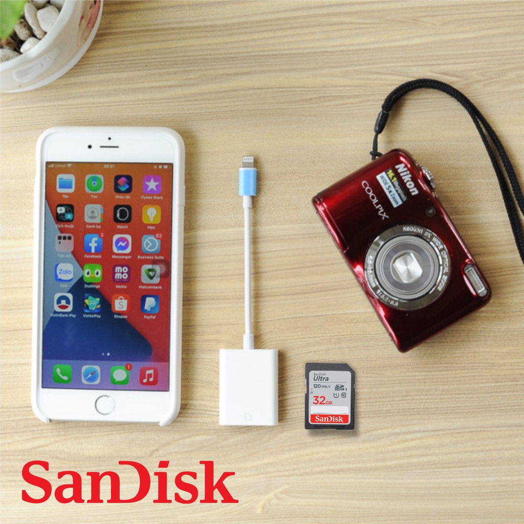 Thẻ Nhớ Máy Ảnh SDHC SanDisk Ultra 32GB 120MB/s - SDSDUN4-032G-GN6IN - Hàng Phân Phối Chính Hãng | BigBuy360 - bigbuy360.vn