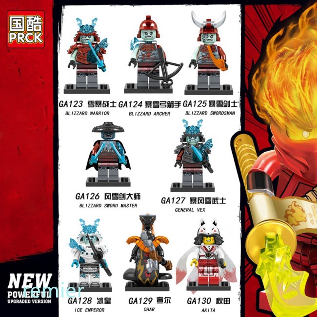Mô Hình Đồ Chơi Lego Nhân Vật Ninja Go GA123-130