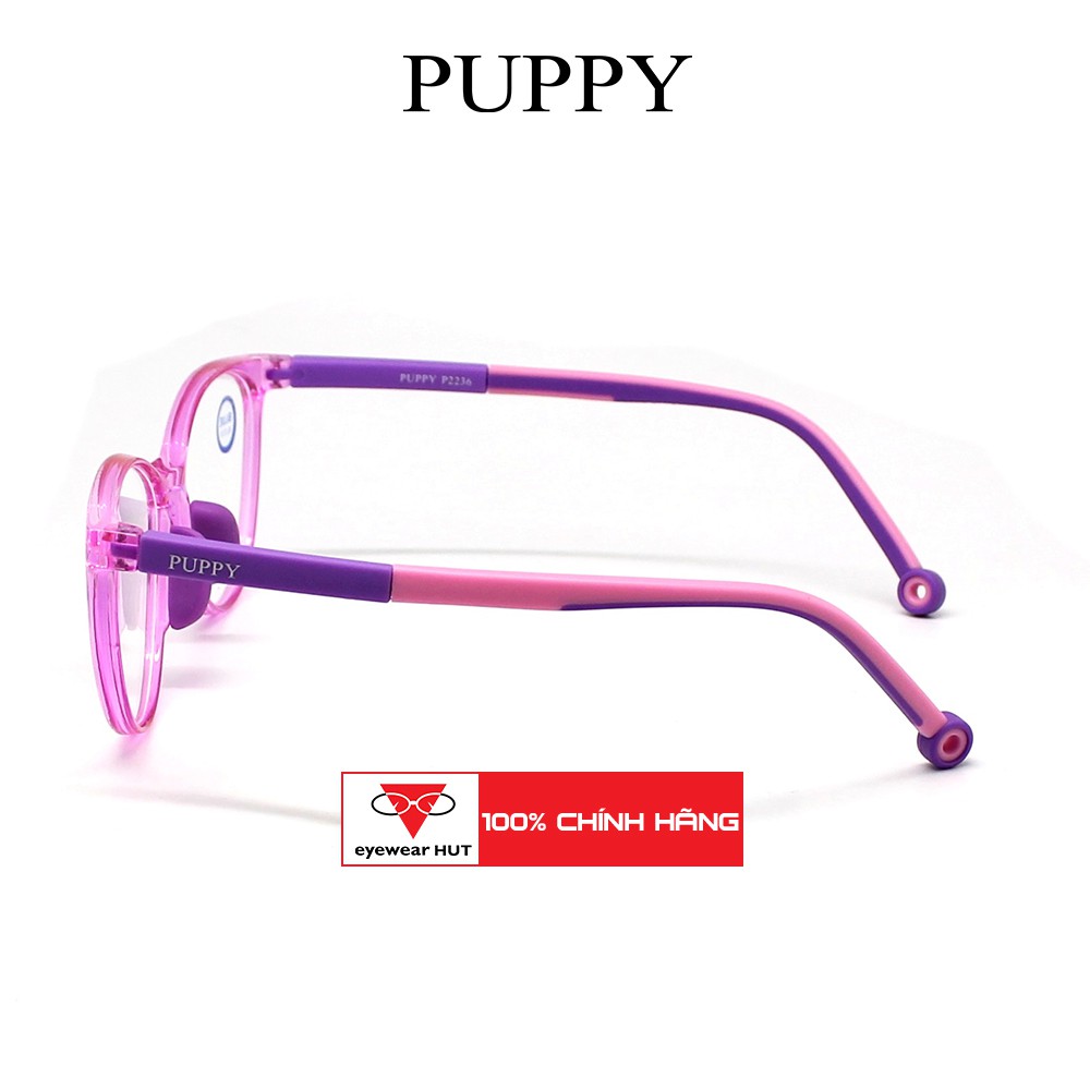 Gọng Kính Mắt Mèo Bé Gái Injection Blue Cutting Thời Trang Chính Hãng PUPPY P2236