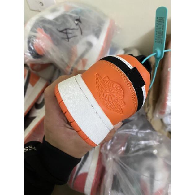 Giày Thể Thao Jd 1 Cổ Cao Nam Nữ Màu Cam Đen | BigBuy360 - bigbuy360.vn