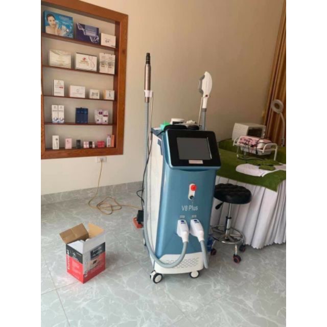 Máy 2in1 triệt lông + laser V8 PLUS 2020