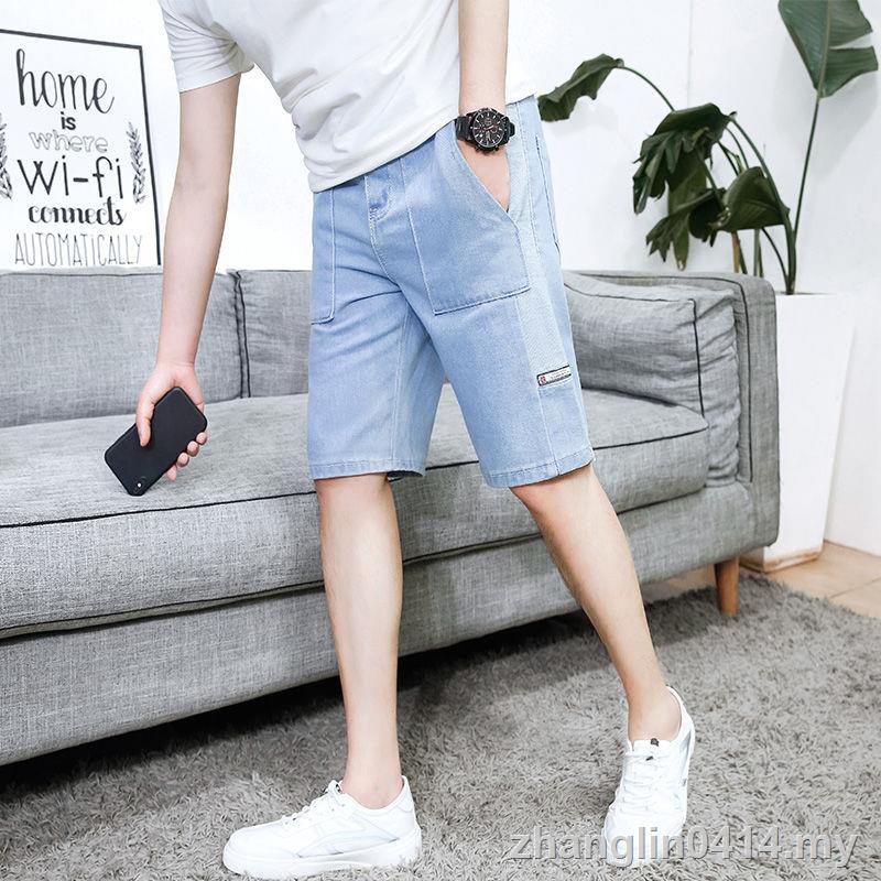 Quần Short Jeans 7 Tấc Phong Cách Hàn Quốc Năng Động Cho Nam