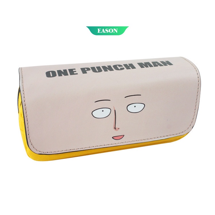 Ví Đựng Bút Hai Ngăn Sức Chứa Lớn Họa Tiết Hoạt Hình One Punch Man