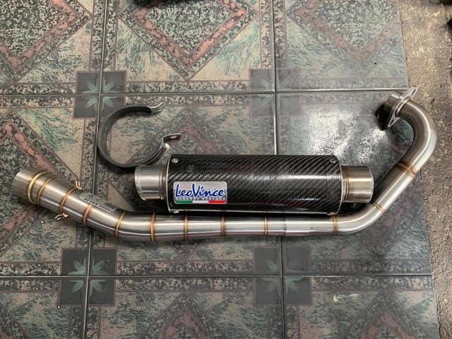 Cổ bô R8 cho Winer , Sonic, Satria , Exciter 150 , 2 khúc inox 304 bao sét