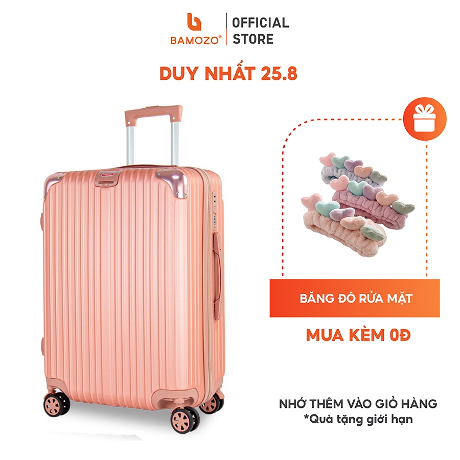 [Mã MABRBMZ5 giảm 10% tối đa 30K đơn 150k] Vali du lịch Bamozo 8809 Size 20" - Size xách tay