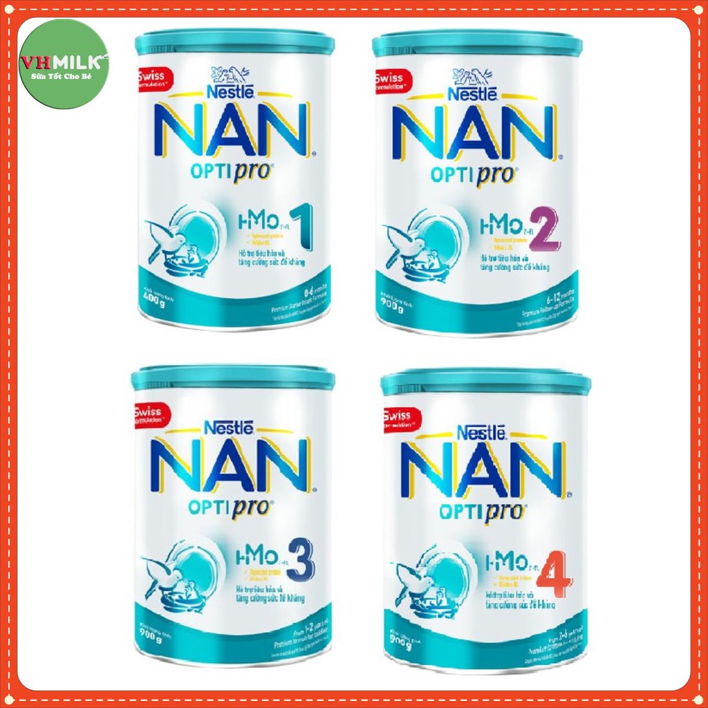 Sữa Nan Việt 900g đủ số 1,2,3,4 dành cho bé từ 0 đến 6 tuổi