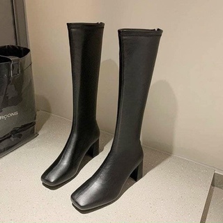 Bốt gối da- boot gối da nữ cao 5 phân