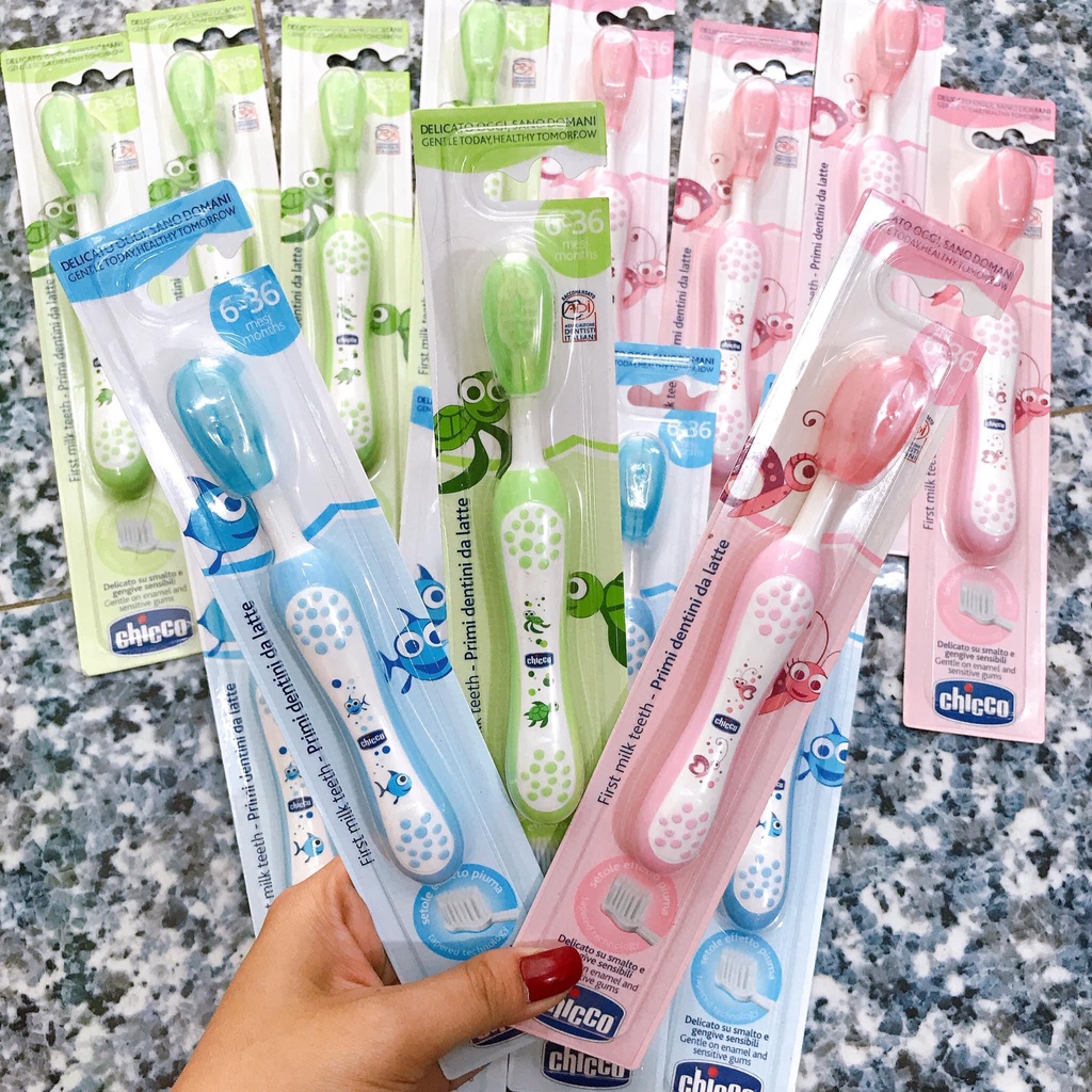 [CHÍNH HÃNG] Bàn chải đánh răng cho bé họa tiết đáng yêu Chicco