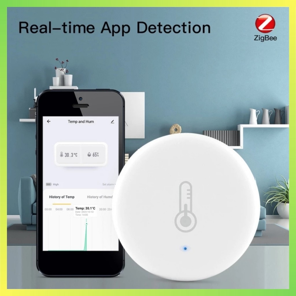 Cảm biến nhiệt độ, độ ẩm TUYA Zigbee Smart life