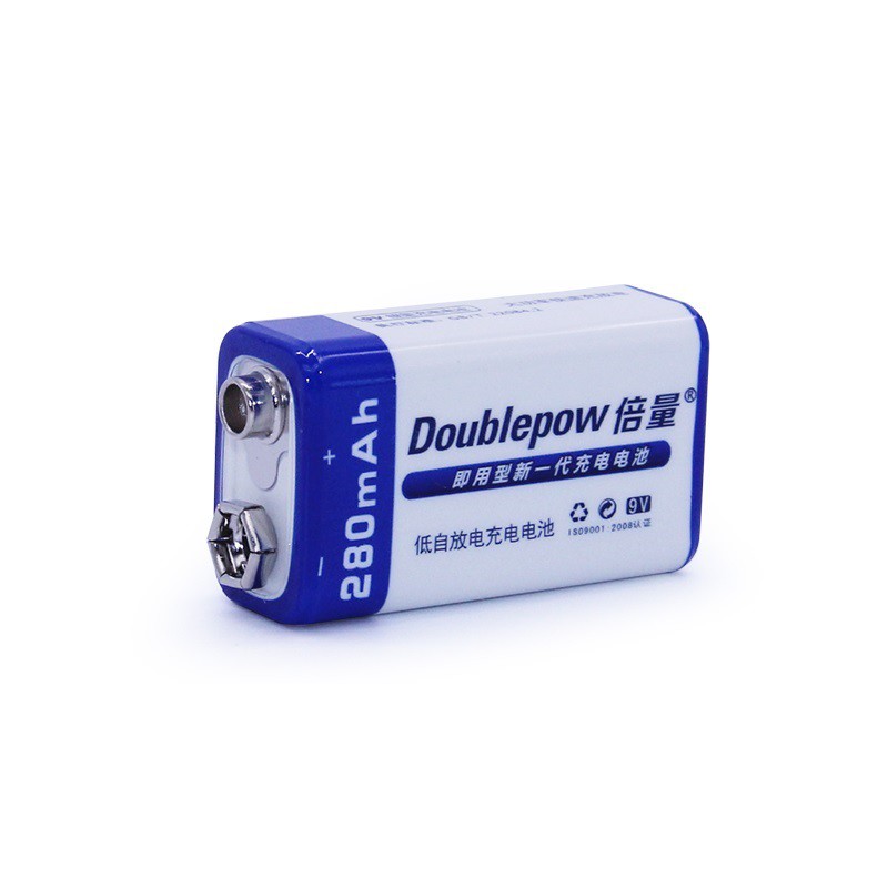 Pin sạc 9V dung lượng 280 mAh thương hiệu Doublepow