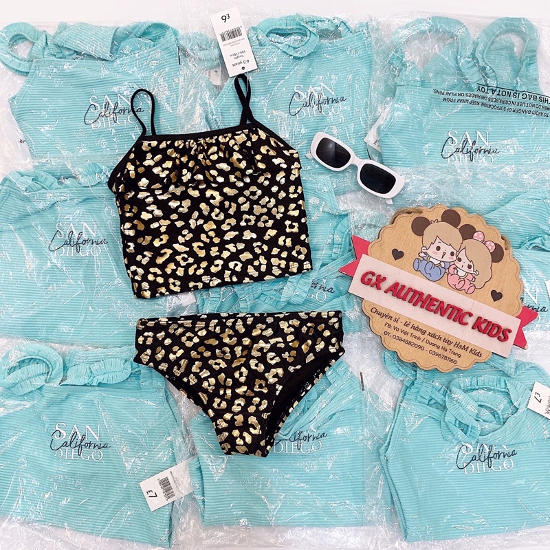Set bikini beo bé gái hàng chính hãng