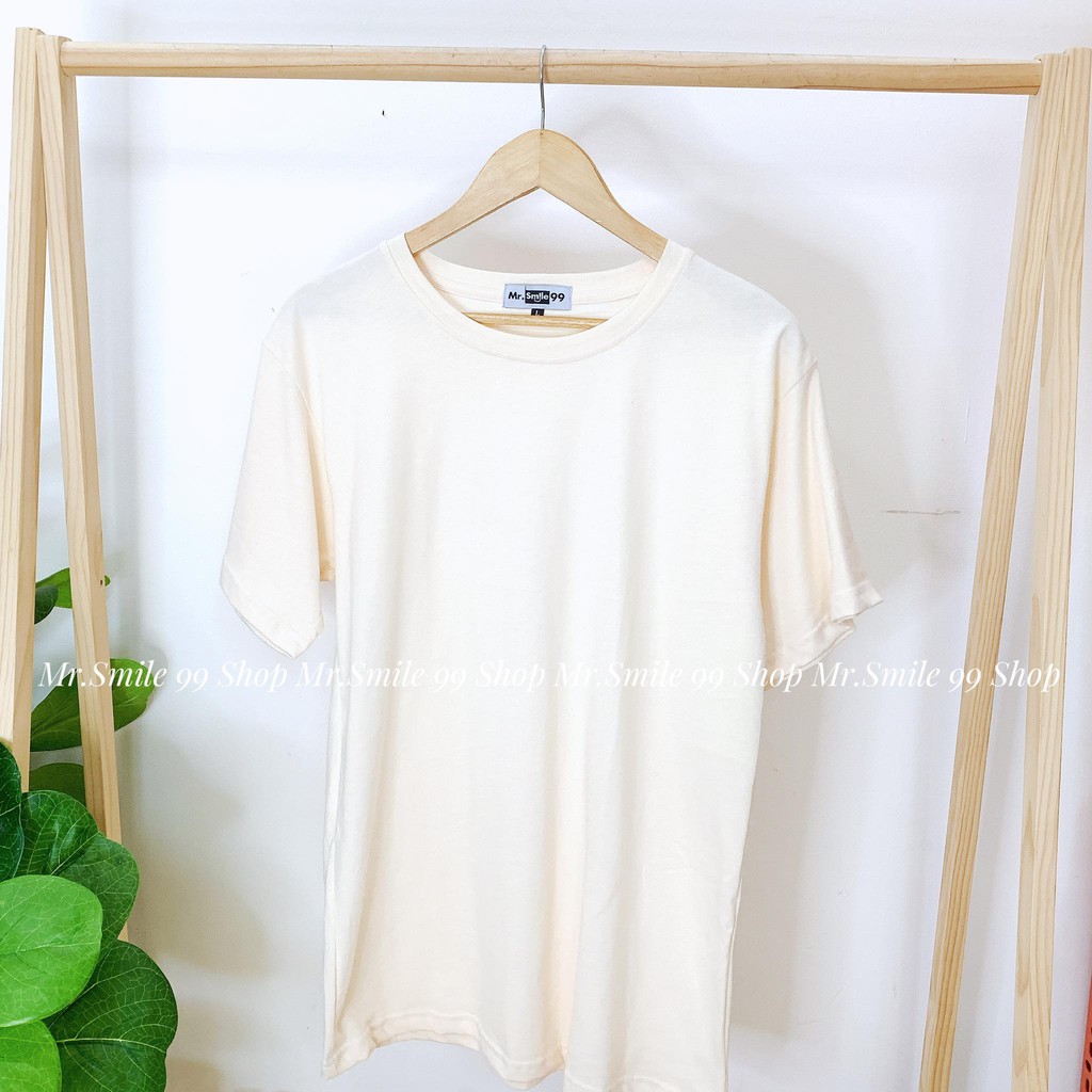 Áo Thun Trơn Basic Chất Vải Dày Siêu Đẹp nhiều màu Unisex Mr.Smile 99 Shop
