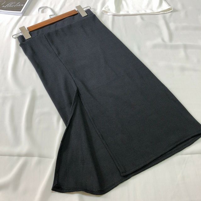 Chân váy xẻ tà lưng cao thun gân co giãn. | BigBuy360 - bigbuy360.vn