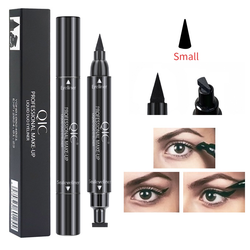 Bút kẻ mắt HUAQING không thấm nước 2 đầu hình cánh độc đáo