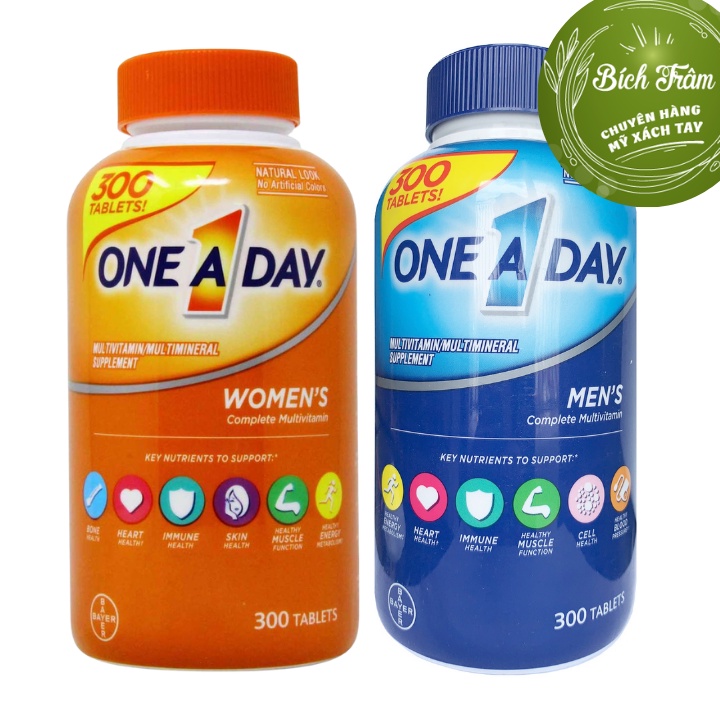 Vitamin tổng hợp ONE_A_DAY cho nam_nữ 300 viên
