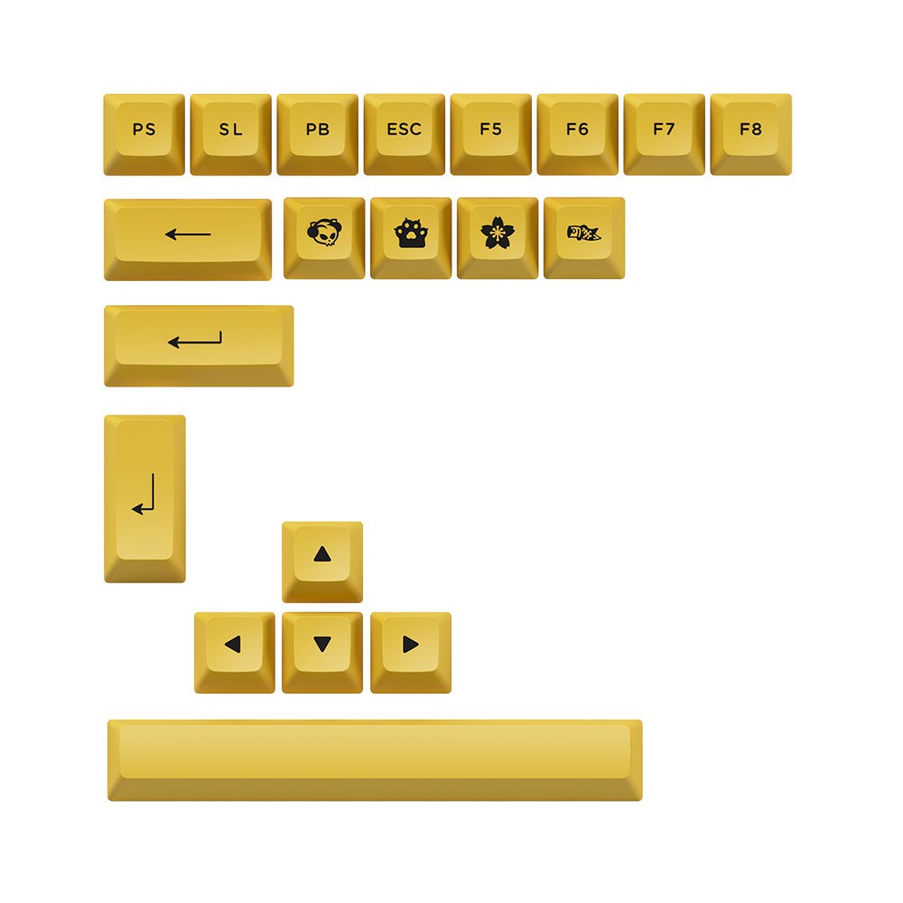 Bàn phím cơ không dây AKKO 3098N Multi-modes Black Gold