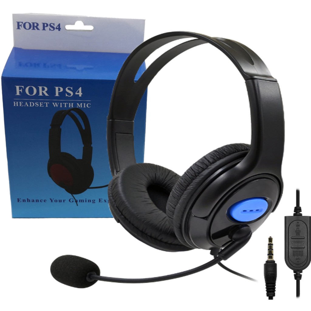 Tai nghe máy tính kèm mic chỉ 1 jack audio 3.5 loại 4 khấc mới dùng trực tiếp cho máy game PS4