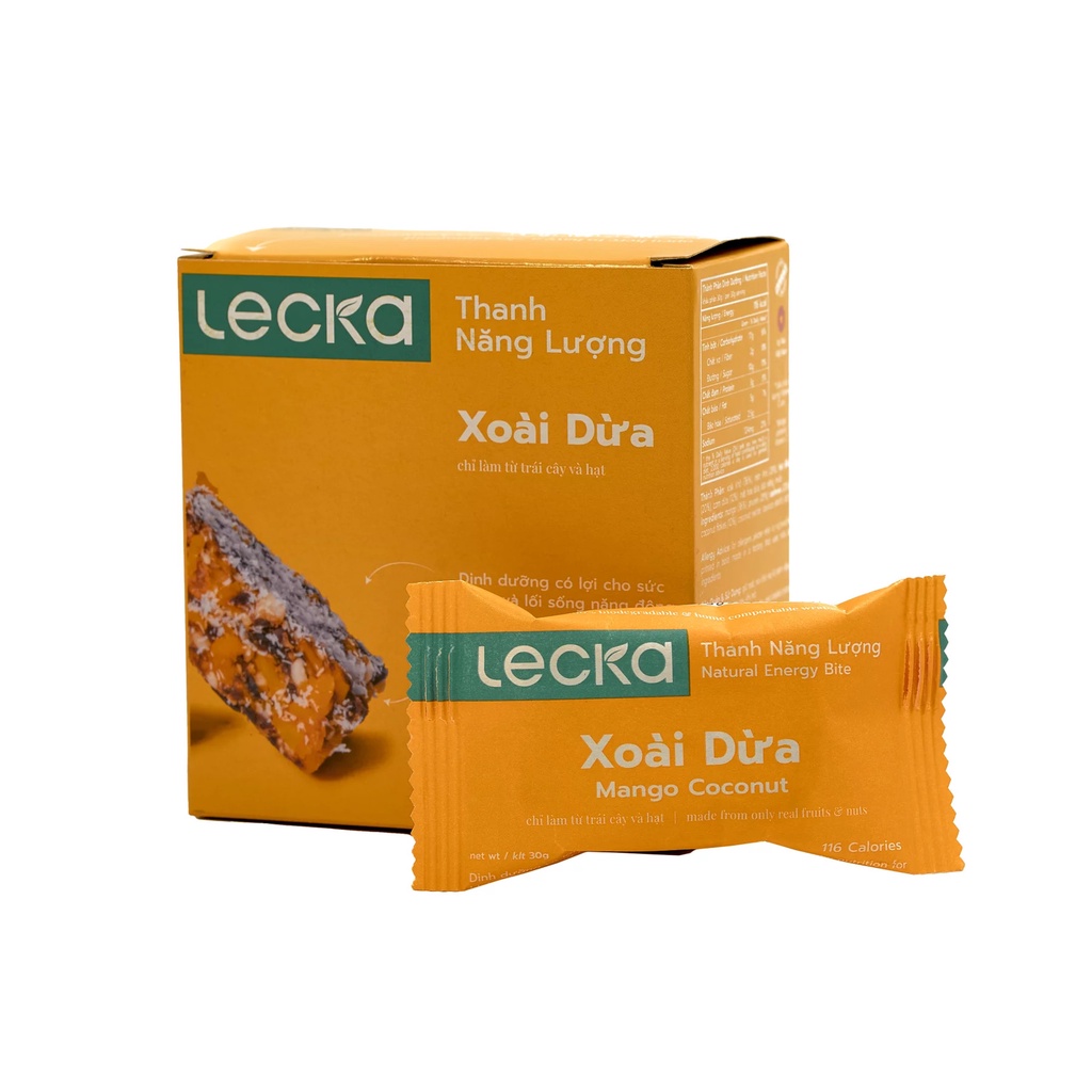 Thanh năng lượng Lecka Energy Bites – Xoài Dừa