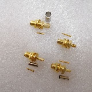 Đầu SMA-KY ren ngoài connector nối cáp 0.81 1.13 1.37 RG174 RG178 RG316 RG58